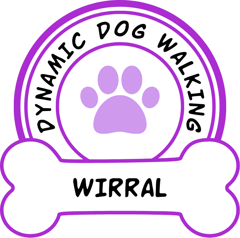 Dynamic Dog Walking Logo Wirral